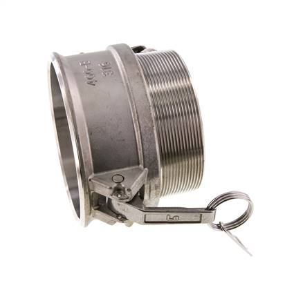 Camlock DN 90 (4'') Edelstahlkupplung R 4'' Außengewinde Typ B MIL-C-27487