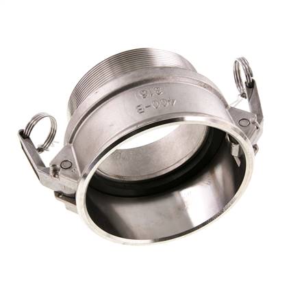 Camlock DN 90 (4'') Edelstahlkupplung R 4'' Außengewinde Typ B MIL-C-27487