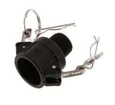 Camlock DN 20 (3/4'') Polypropylen-Kupplung R 3/4'' Außengewinde Typ B MIL-C-27487
