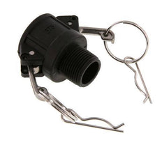 Camlock DN 20 (3/4'') Polypropylen-Kupplung R 3/4'' Außengewinde Typ B MIL-C-27487
