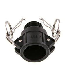 Camlock DN 25 (1'') Polypropylen-Kupplung R 1'' Außengewinde Typ B MIL-C-27487