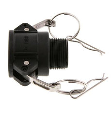 Camlock DN 25 (1'') Polypropylen-Kupplung R 1'' Außengewinde Typ B MIL-C-27487