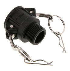 Camlock DN 25 (1'') Polypropylen-Kupplung R 1'' Außengewinde Typ B MIL-C-27487