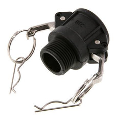 Camlock DN 25 (1'') Polypropylen-Kupplung R 1'' Außengewinde Typ B MIL-C-27487