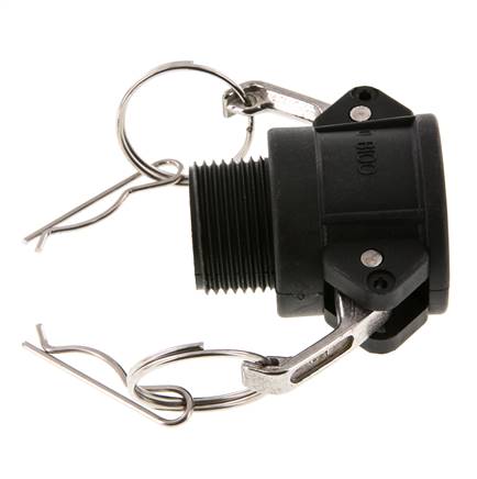 Camlock DN 25 (1'') Polypropylen-Kupplung R 1'' Außengewinde Typ B MIL-C-27487