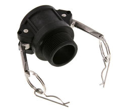 Camlock DN 32 (1 1/4'') Polypropylen-Kupplung R 1 1/4'' Außengewinde Typ B MIL-C-27487