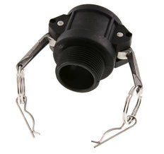 Camlock DN 32 (1 1/4'') Polypropylen-Kupplung R 1 1/4'' Außengewinde Typ B MIL-C-27487