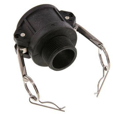 Camlock DN 40 (1 1/2'') Polypropylen-Kupplung R 1 1/4'' Außengewinde Typ B MIL-C-27487