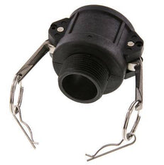 Camlock DN 40 (1 1/2'') Polypropylen-Kupplung R 1 1/4'' Außengewinde Typ B MIL-C-27487