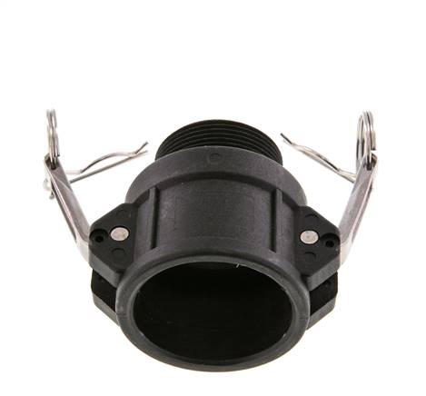 Camlock DN 40 (1 1/2'') Polypropylen-Kupplung R 1 1/2'' Außengewinde Typ B MIL-C-27487
