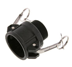 Camlock DN 40 (1 1/2'') Polypropylen-Kupplung R 1 1/2'' Außengewinde Typ B MIL-C-27487