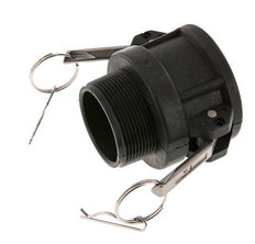Camlock DN 50 (2'') Polypropylen-Kupplung R 2'' Außengewinde Typ B MIL-C-27487