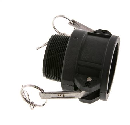 Camlock DN 50 (2'') Polypropylen-Kupplung R 2'' Außengewinde Typ B MIL-C-27487
