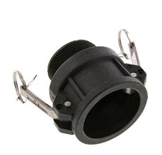 Camlock DN 50 (2'') Polypropylen-Kupplung R 2'' Außengewinde Typ B MIL-C-27487