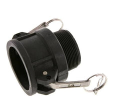 Camlock DN 50 (2'') Polypropylen-Kupplung R 2'' Außengewinde Typ B MIL-C-27487