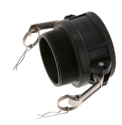 Camlock DN 75 (3'') Polypropylen-Kupplung R 3'' Außengewinde Typ B MIL-C-27487