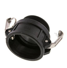 Camlock DN 75 (3'') Polypropylen-Kupplung R 3'' Außengewinde Typ B MIL-C-27487