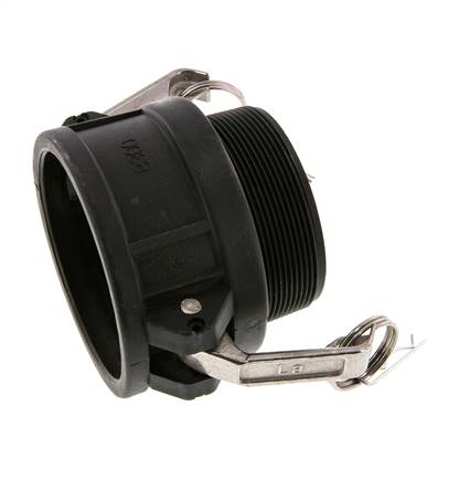 Camlock DN 75 (3'') Polypropylen-Kupplung R 3'' Außengewinde Typ B MIL-C-27487