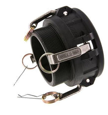 Camlock DN 90 (4'') Polypropylen-Kupplung R 4'' Außengewinde Typ B MIL-C-27487