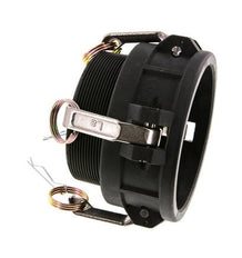 Camlock DN 90 (4'') Polypropylen-Kupplung R 4'' Außengewinde Typ B MIL-C-27487