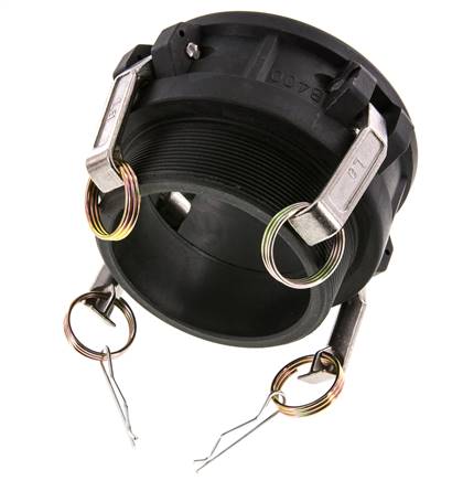 Camlock DN 90 (4'') Polypropylen-Kupplung R 4'' Außengewinde Typ B MIL-C-27487