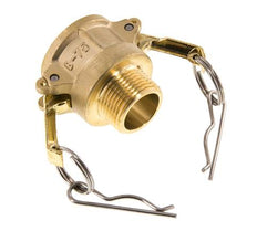 Camlock DN 20 (3/4'') Messing-Kupplung R 3/4'' Außengewinde Typ B MIL-C-27487