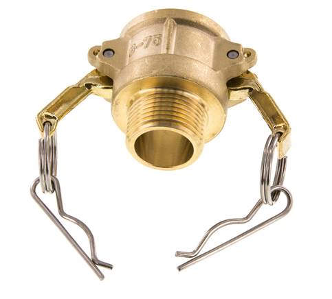 Camlock DN 20 (3/4'') Messing-Kupplung R 3/4'' Außengewinde Typ B MIL-C-27487
