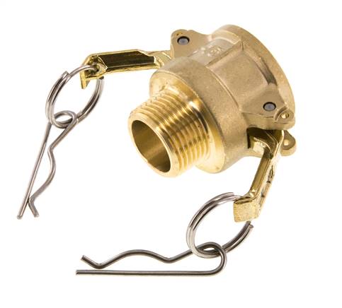 Camlock DN 20 (3/4'') Messing-Kupplung R 3/4'' Außengewinde Typ B MIL-C-27487