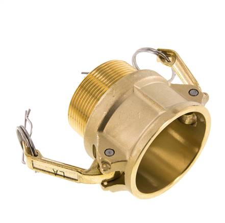 Camlock DN 50 (2'') Messing-Kupplung R 2'' Außengewinde Typ B MIL-C-27487
