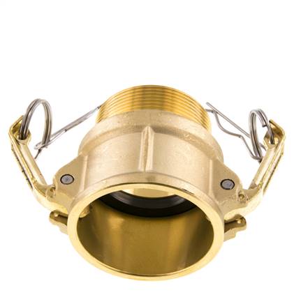 Camlock DN 50 (2'') Messing-Kupplung R 2'' Außengewinde Typ B MIL-C-27487