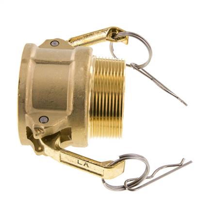 Camlock DN 50 (2'') Messing-Kupplung R 2'' Außengewinde Typ B MIL-C-27487