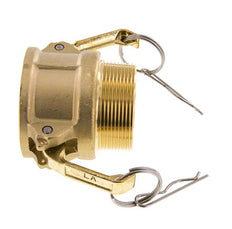 Camlock DN 50 (2'') Messing-Kupplung R 2'' Außengewinde Typ B MIL-C-27487