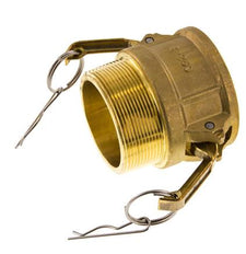 Camlock DN 60 (2 1/2'') Messing-Kupplung R 2 1/2'' Außengewinde Typ B MIL-C-27487