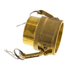Camlock DN 60 (2 1/2'') Messing-Kupplung R 2 1/2'' Außengewinde Typ B MIL-C-27487