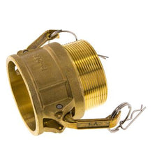 Camlock DN 60 (2 1/2'') Messing-Kupplung R 2 1/2'' Außengewinde Typ B MIL-C-27487