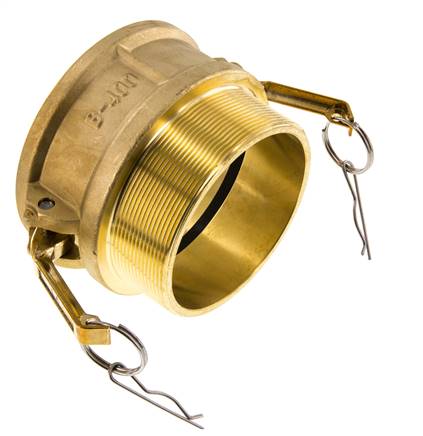 Camlock DN 140 (6'') Messing-Kupplung R 6'' Außengewinde Typ B MIL-C-27487