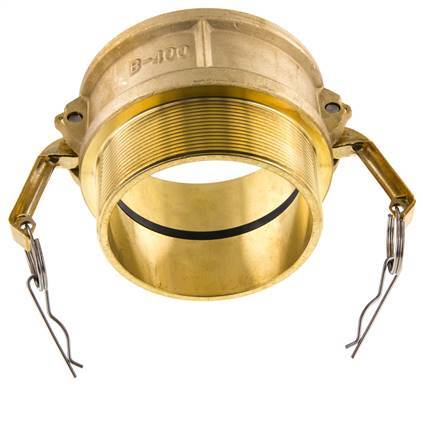 Camlock DN 90 (4'') Messing-Kupplung R 4'' Außengewinde Typ B MIL-C-27487