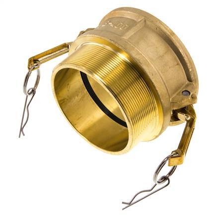 Camlock DN 90 (4'') Messing-Kupplung R 4'' Außengewinde Typ B MIL-C-27487