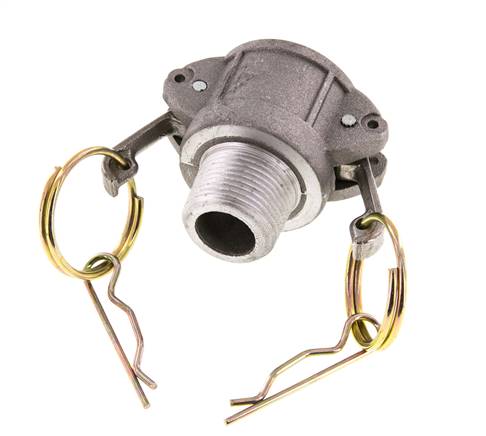 Camlock DN 20 (3/4'') Aluminium-Kupplung R 3/4'' Außengewinde Typ B MIL-C-27487