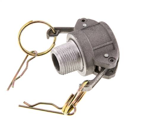 Camlock DN 20 (3/4'') Aluminium-Kupplung R 3/4'' Außengewinde Typ B MIL-C-27487