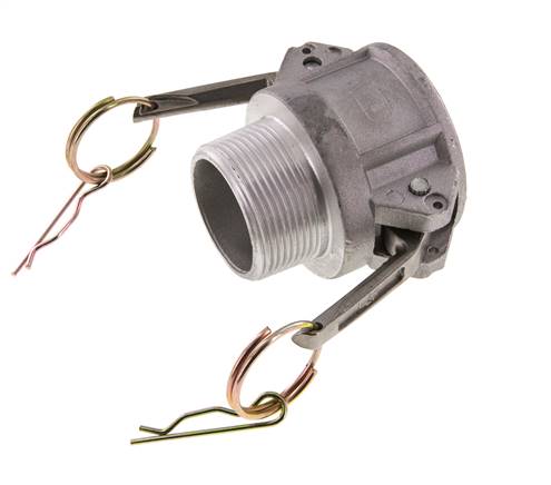 Camlock DN 40 (1 1/2'') Aluminium-Kupplung R 1 1/2'' Außengewinde Typ B MIL-C-27487