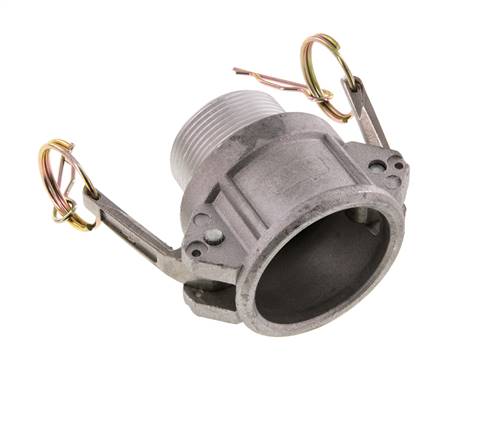 Camlock DN 40 (1 1/2'') Aluminium-Kupplung R 1 1/2'' Außengewinde Typ B MIL-C-27487