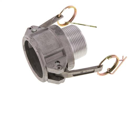Camlock DN 40 (1 1/2'') Aluminium-Kupplung R 1 1/2'' Außengewinde Typ B MIL-C-27487