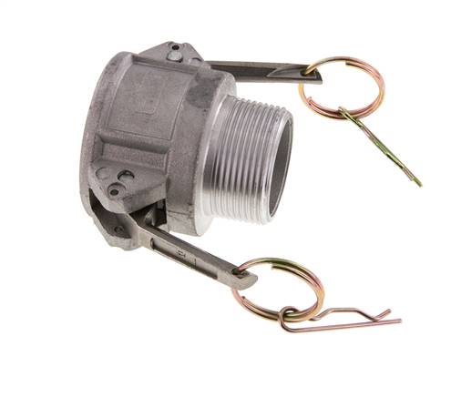 Camlock DN 40 (1 1/2'') Aluminium-Kupplung R 1 1/2'' Außengewinde Typ B MIL-C-27487