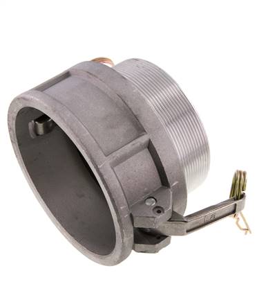 Camlock DN 90 (4'') Aluminium-Kupplung R 4'' Außengewinde Typ B MIL-C-27487