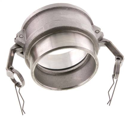 Camlock DN 90 (4'') Edelstahlkupplung mit Schweißende (114,3 mm) Typ B (AS) MIL-C-27487