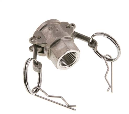 Camlock DN 15 (1/2'') Edelstahlkupplung Rp 1/2'' Innengewinde Typ D MIL-C-27487