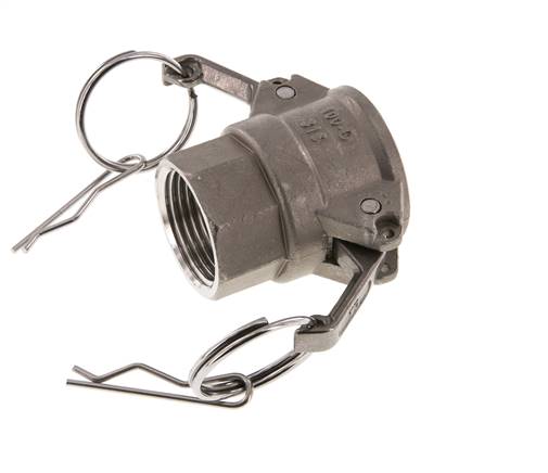 Camlock DN 25 (1'') Edelstahlkupplung Rp 1'' Innengewinde Typ D MIL-C-27487