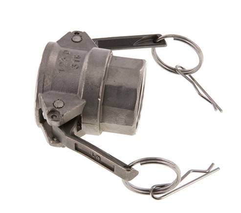 Camlock DN 32 (1 1/4'') Edelstahlkupplung Rp 1 1/4'' Innengewinde Typ D MIL-C-27487