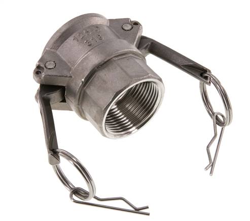 Camlock DN 32 (1 1/4'') Edelstahlkupplung Rp 1 1/4'' Innengewinde Typ D MIL-C-27487